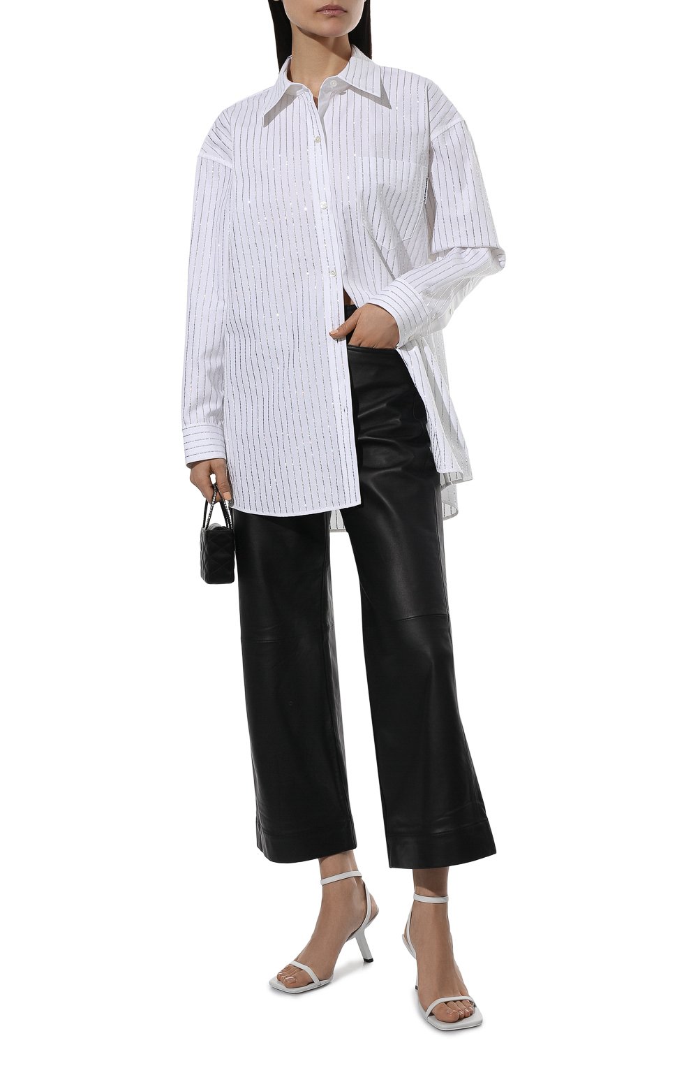 Хлопковая рубашка ALEXANDER WANG, арт. 1WC2211421, фото 2