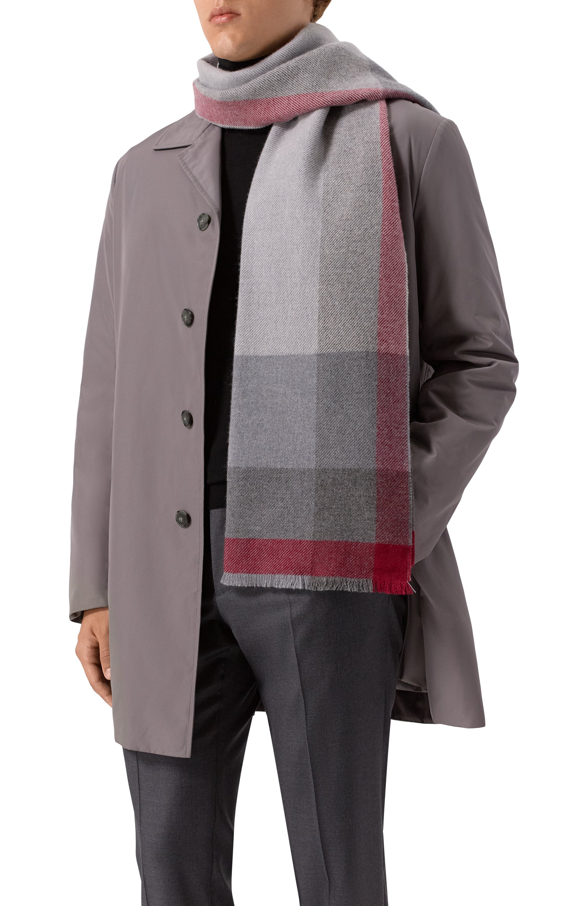 Шарф из шерсти и кашемира BRUNELLO CUCINELLI, арт. MSC666AG, фото 2