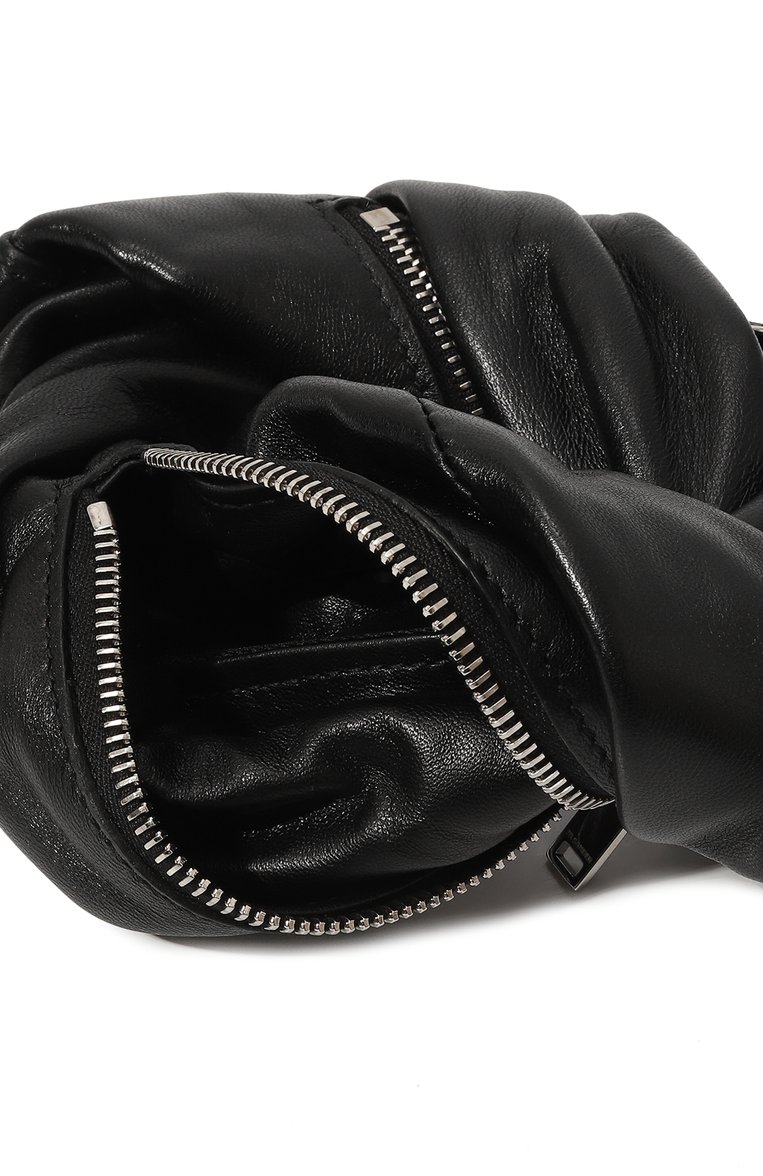 Женский клатч bracelet JIL SANDER черного цвета, арт. J08WF0011/P5388 | Фото 5 (Материал: Натуральная кожа; Драгоценные камни: Проставлено; Ошибки технического описания: Нет высоты; Размер: mini; Материал сплава: Проставлено; Женское Кросс-КТ: Клатч-клатчи, Вечерняя сумка)