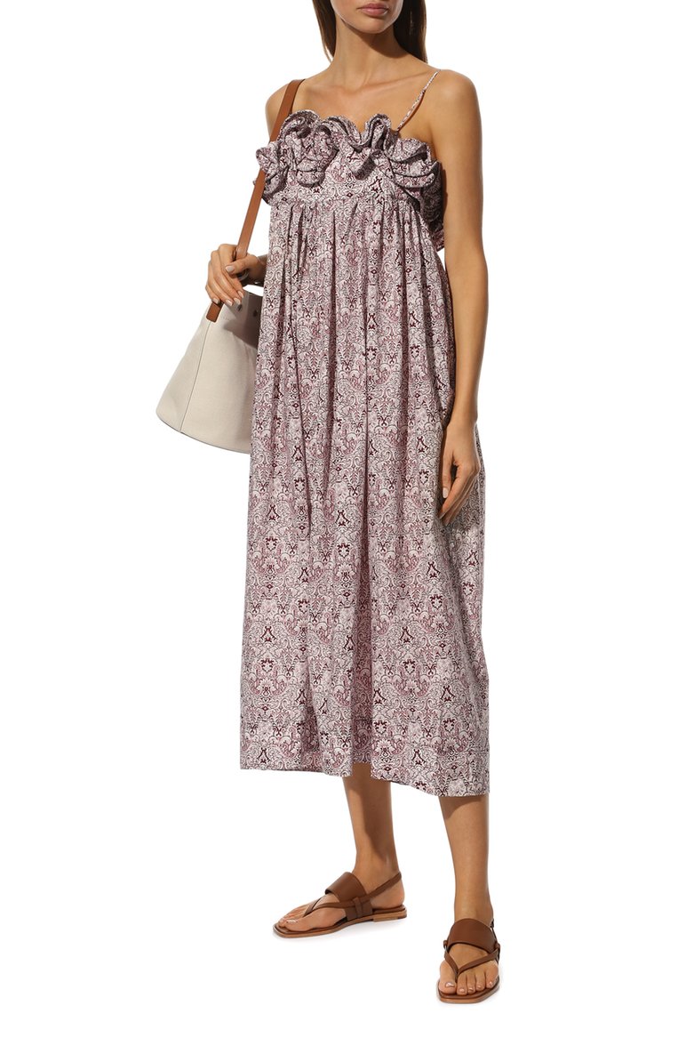 Хлопковое платье NACKIYE, арт. MILKPUDDING MAXI DRESS, фото 1
