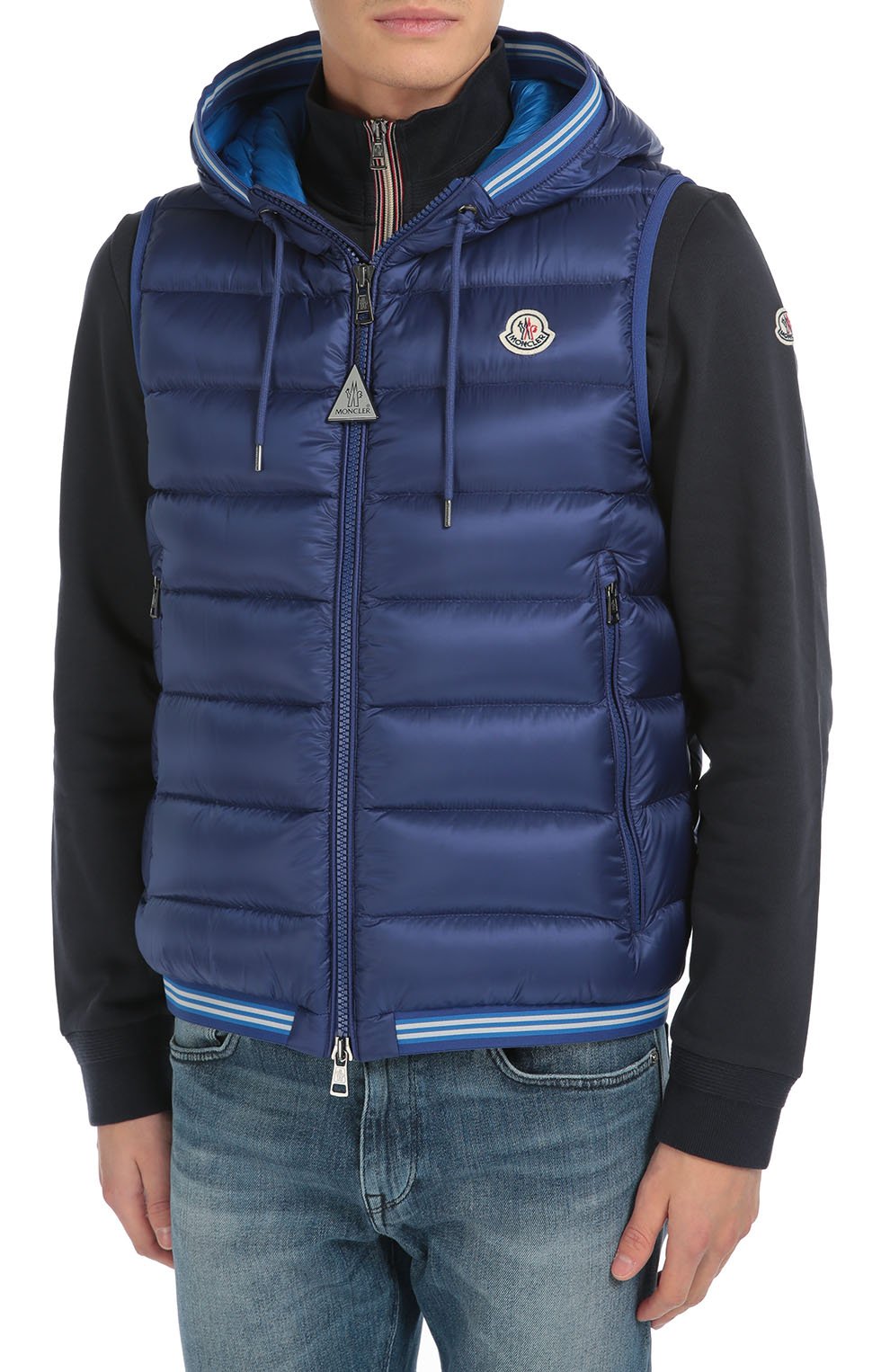 Пуховый стеганый жилет с капюшоном MONCLER, арт. B2-091-43390-49-53334, фото 3