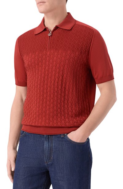 Поло из шелка и хлопка STEFANO RICCI, арт. K818109P31/F26175, фото 3