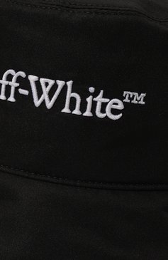 Мужская панама OFF-WHITE черного цвета, арт. 0MLA034F23FAB001 | Фото 4 (Материал: Текстиль, Синтетический материал; Материал сплава: Проставлено; Нос: Не проставлено)