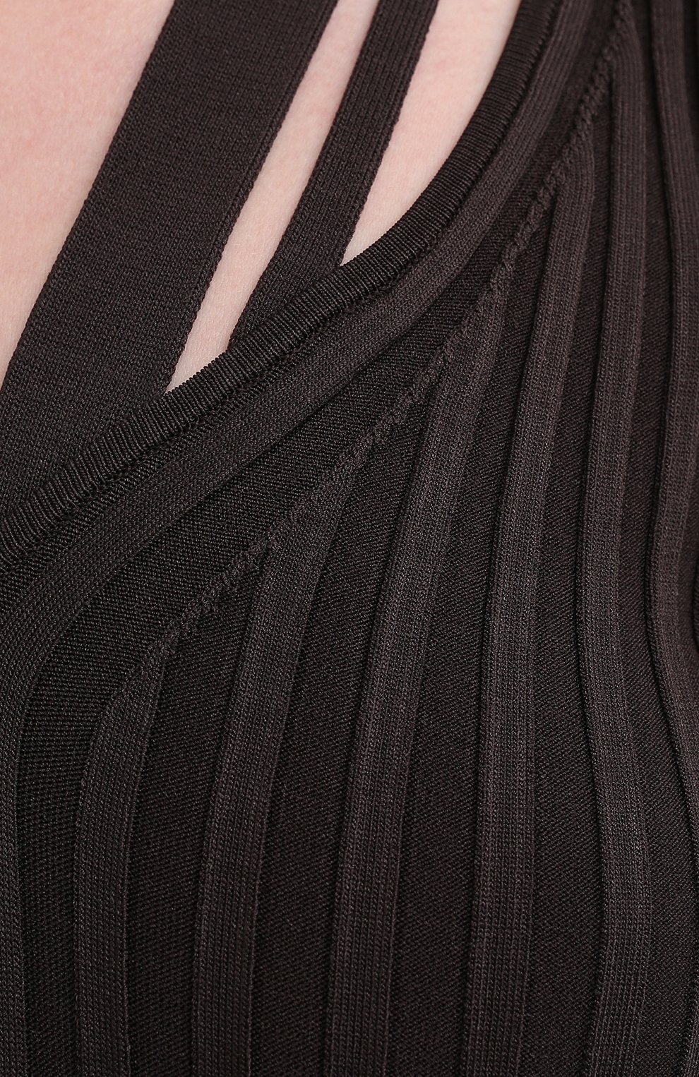 Пуловер HELMUT LANG коричневого цвета по цене 32800 руб., арт. K07HW712, фото 5 Пуловер HELMUT LANG, арт. K07HW712, фото 5