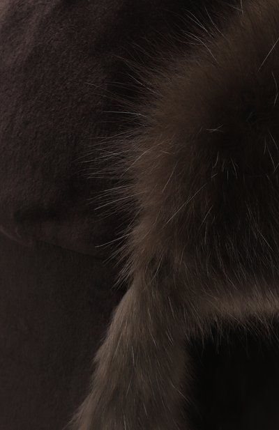 Меховая шапка-ушанка из норки и соболя VICTORIA KUSENKOVA, арт. 330213504235, фото 3