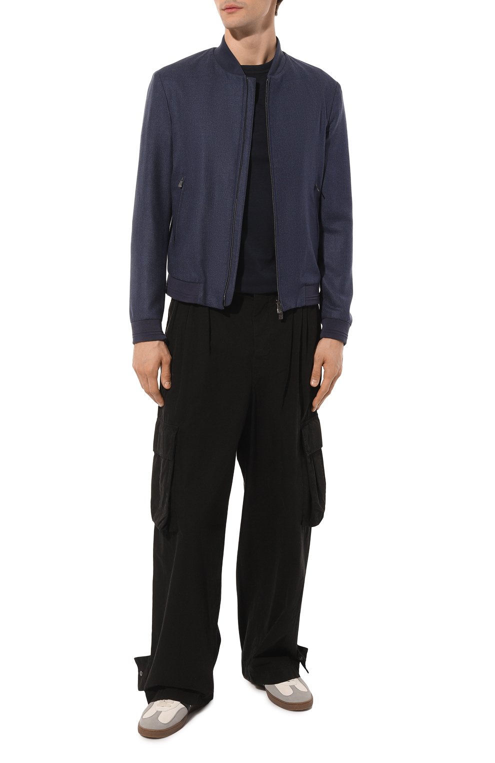 Бомбер из шелка и шерсти CORNELIANI, арт. 93L588-9318264, фото 2