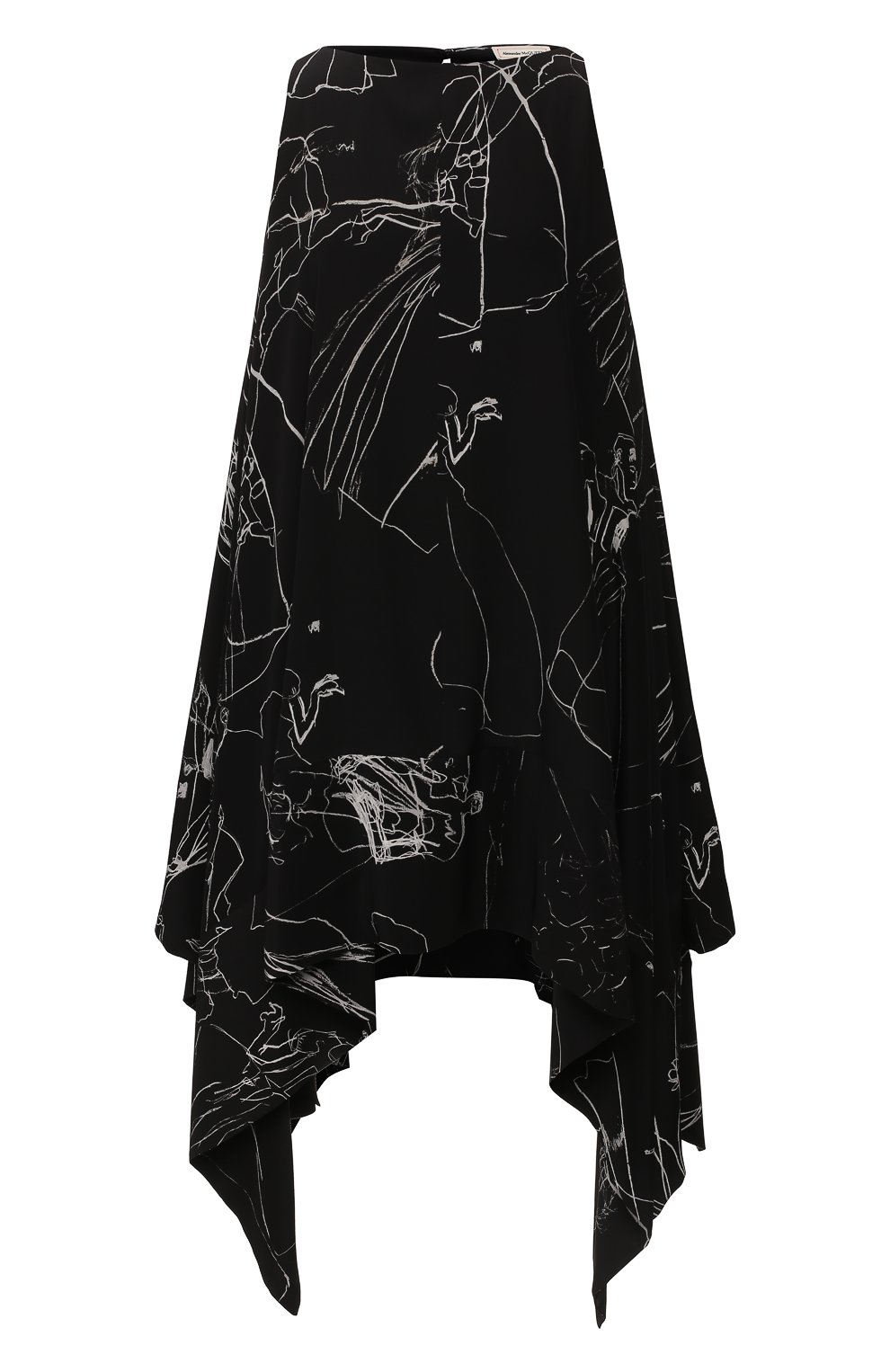 Шелковое платье ALEXANDER MCQUEEN, арт. 617198/QDAAP, фото 1