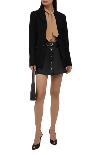 Кожаная юбка SAINT LAURENT, арт. 664441/YCFC2, фото 2