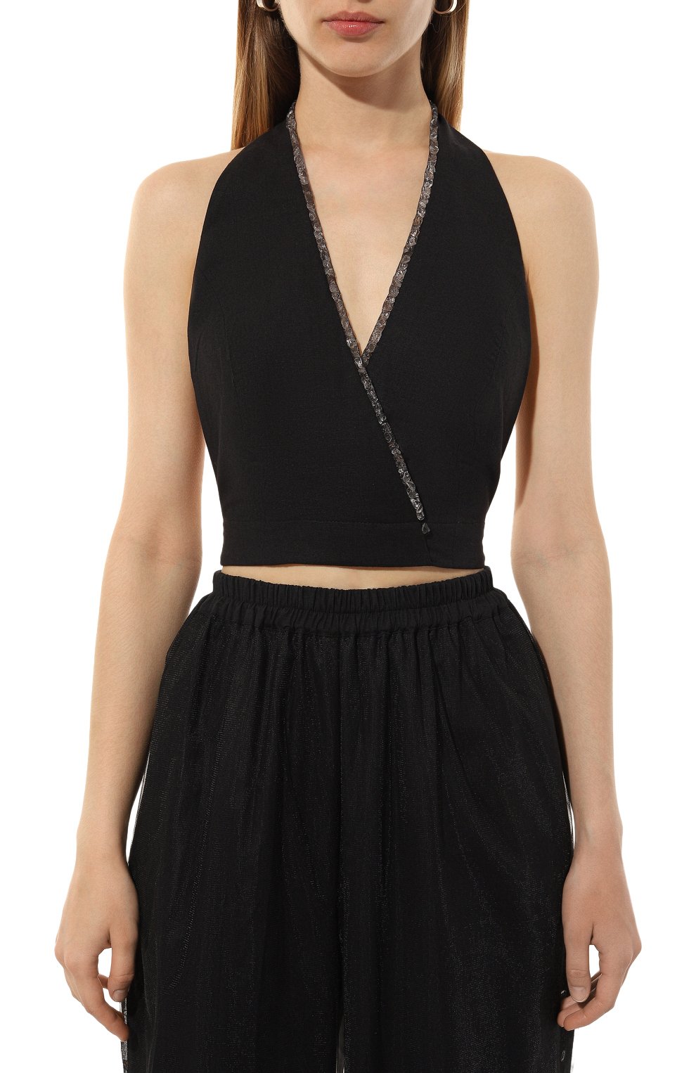 Топ изо льна и хлопка MIDGARD PARIS, арт. V1-VT2-BK., фото 3