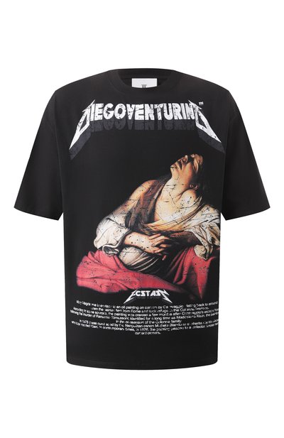 Мужская хлопковая футболка DIEGO VENTURINO, арт. DVTS0DVE