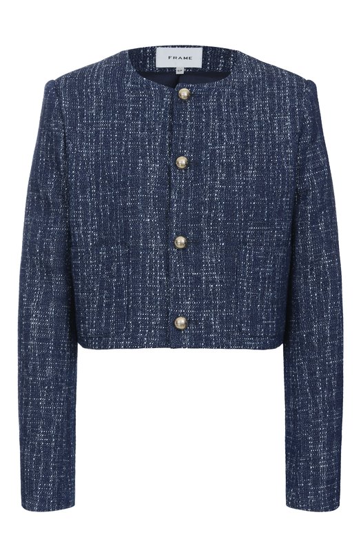 Твидовый жакет Frame Denim WE25WJA001 Синий WE25WJA001