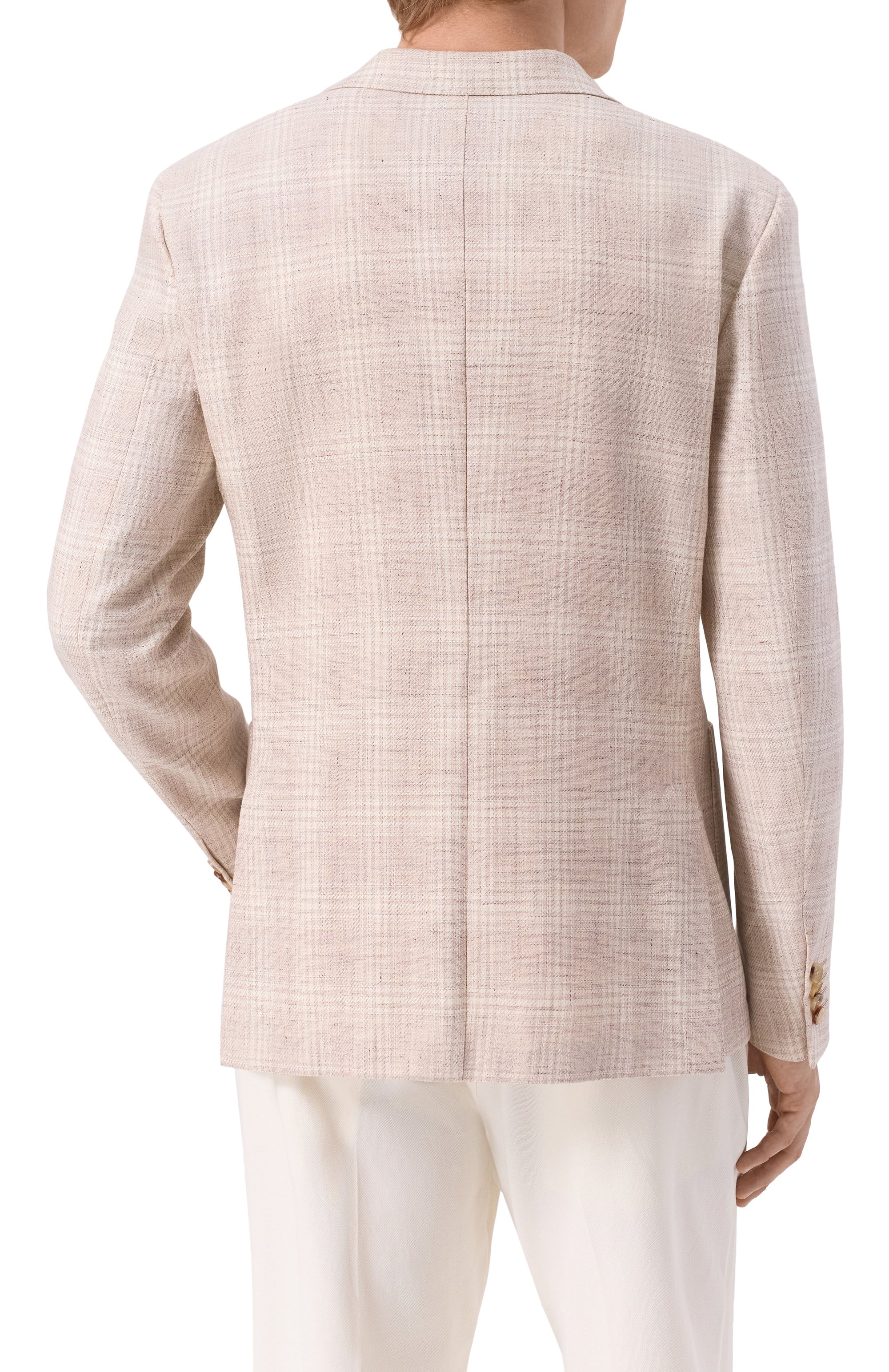 Пиджак изо льна и хлопка ZEGNA, арт. 1DNMG0/976704A9, фото 6