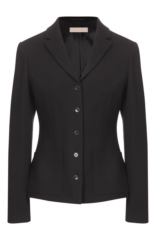 Шерстяной жакет 12 STOREEZ 137101 Чёрный 137101