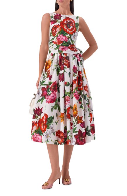 Женское хлопковое платье DOLCE & GABBANA, арт. F6TZTT/HS5TQ