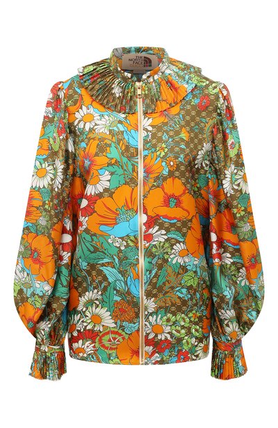 Шелковая блузка the north face x gucci GUCCI, арт. 671137 ZAHQ6, фото 1