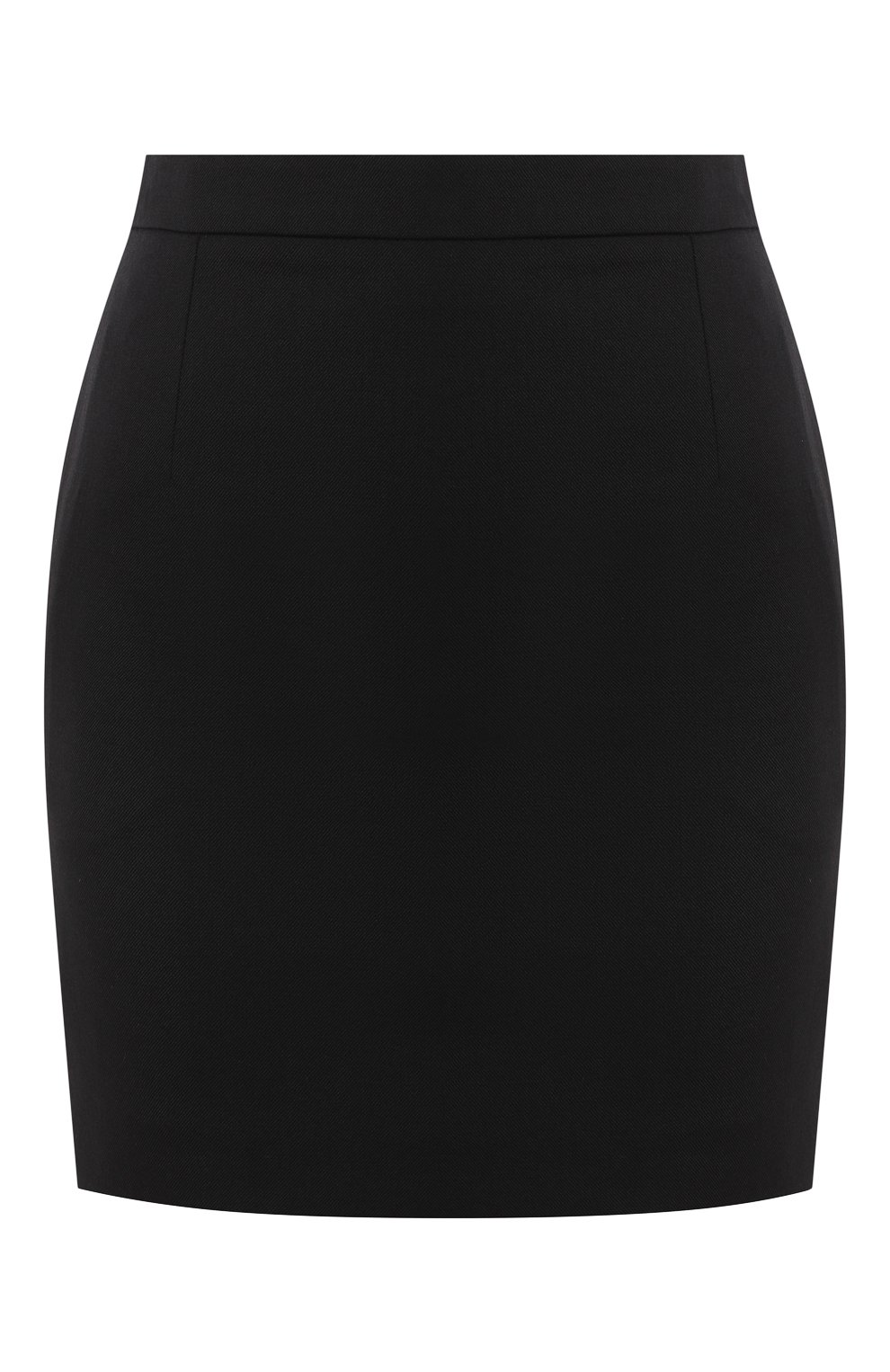 Шерстяная юбка SAINT LAURENT черного цвета по цене 71800 руб., арт. 580279/Y404W, фото 1 Шерстяная юбка SAINT LAURENT, арт. 580279/Y404W, фото 1