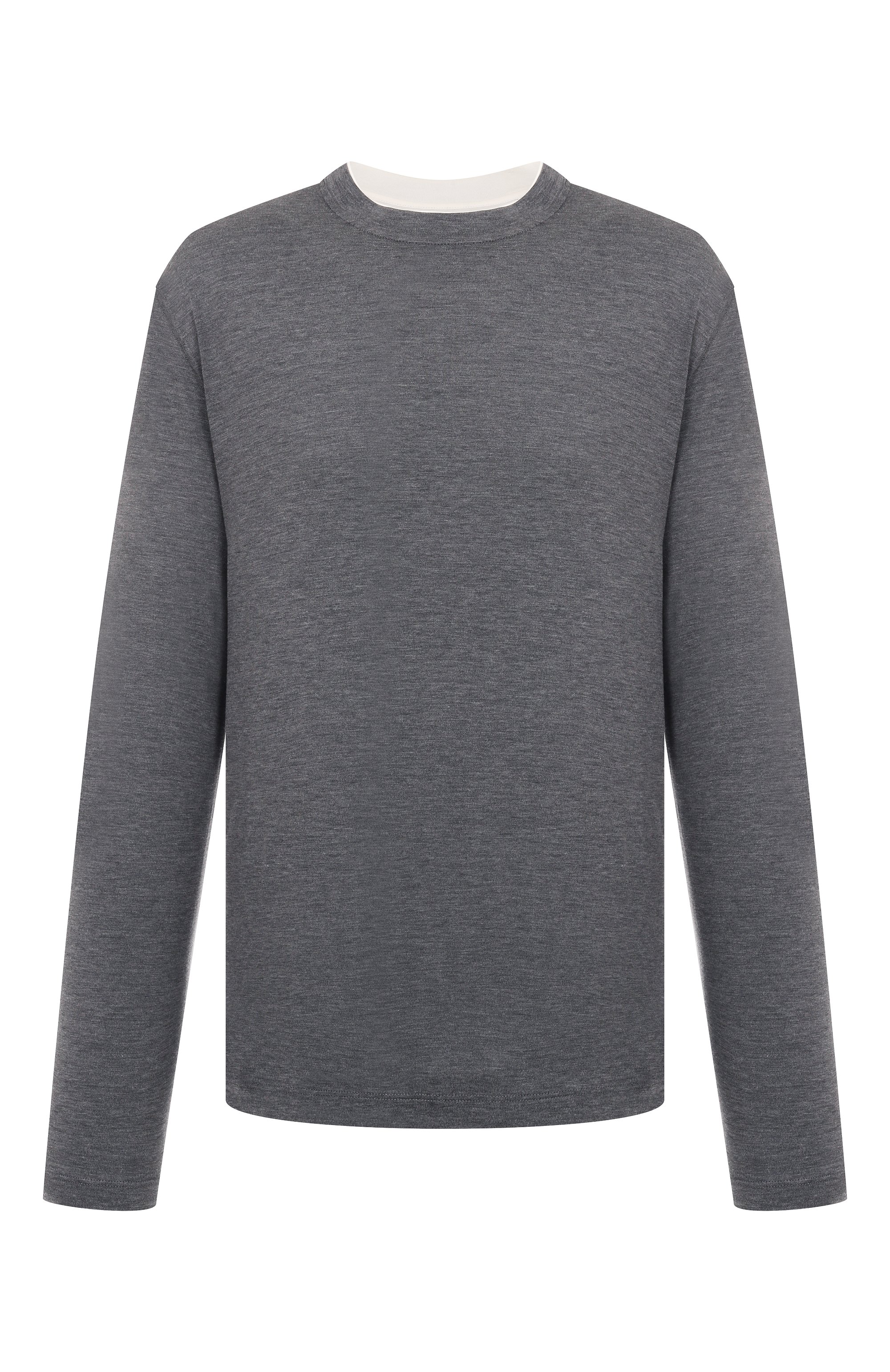 Лонгслив из шелка и хлопка BRUNELLO CUCINELLI, арт. MH8367433, фото 1