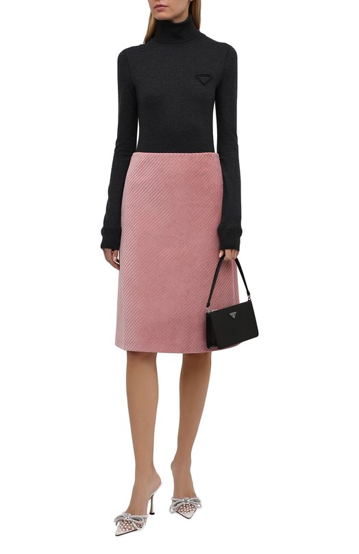 Водолазка из шерсти и кашемира Prada 39529-1ZCE-F0480-212 Серый  39529-1ZCE-F0480-212 Фото 2