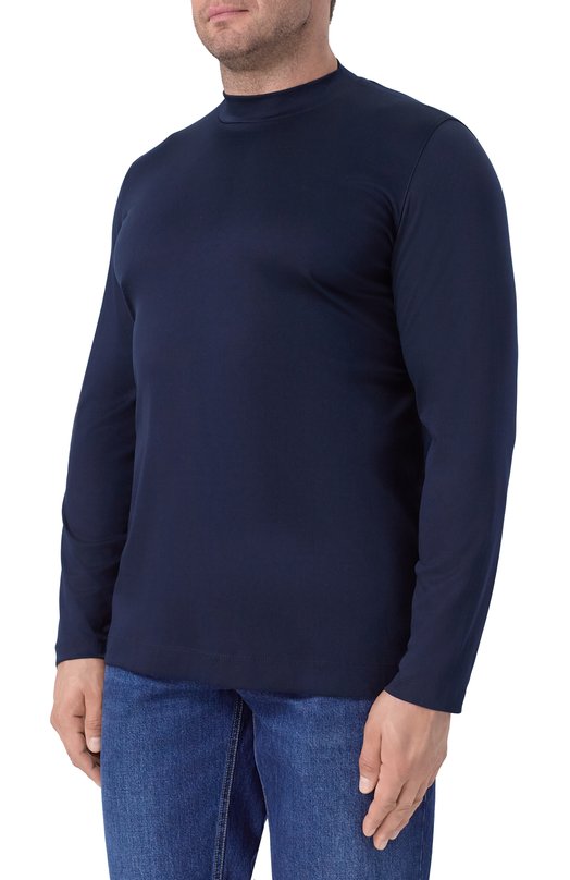 Хлопковая водолазка Van Laack VL-PAM0S-XX/180031/3XL-6XL Синий  VL-PAM0S-XX/180031/3XL-6XL Фото 3