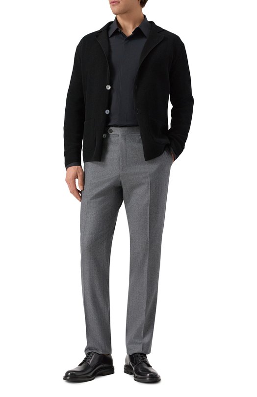 Хлопковая сорочка Zegna 9YC0CA/CT1069 Синий  9YC0CA/CT1069 Фото 2