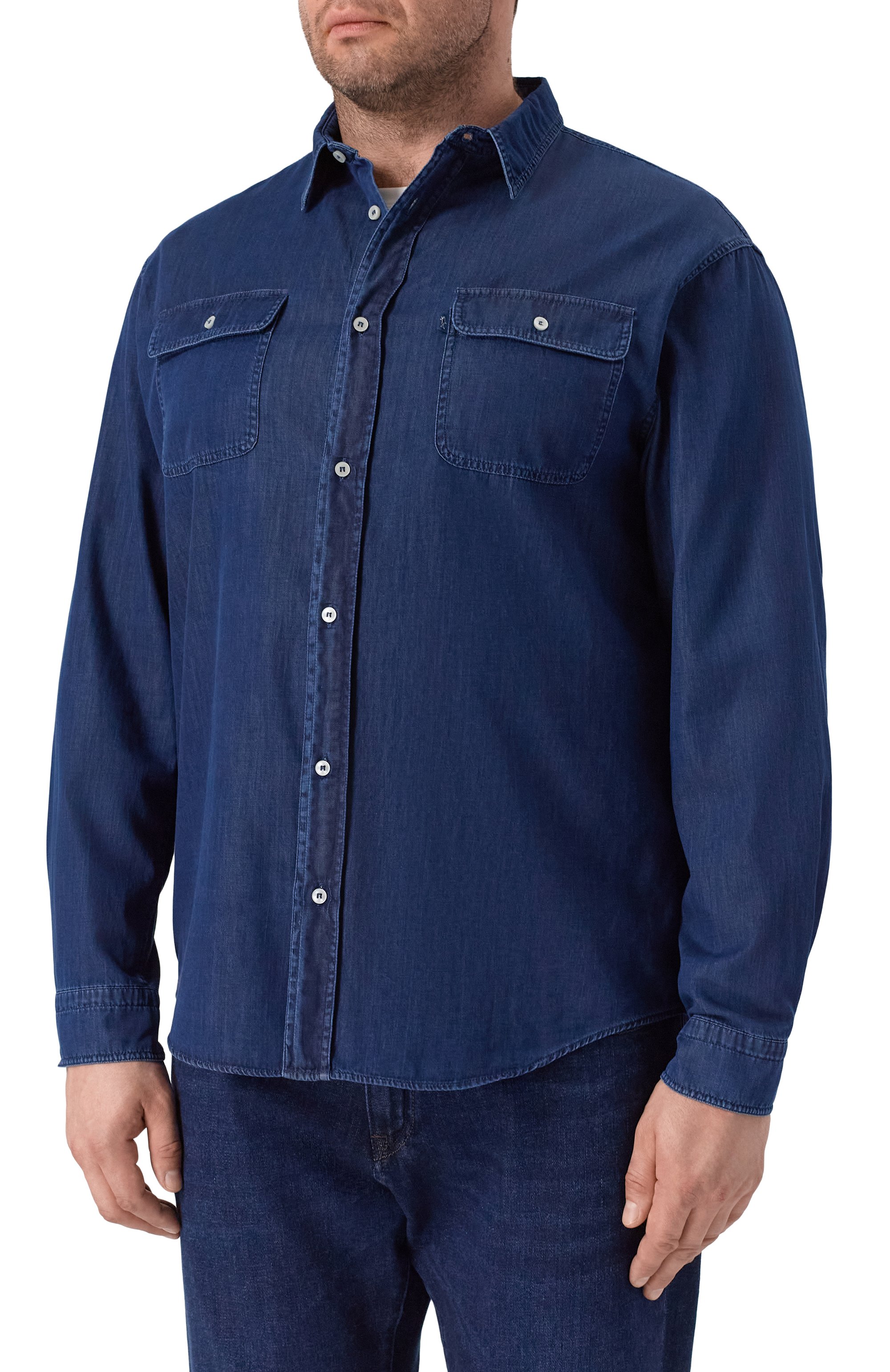 Джинсовая рубашка PAUL&SHARK, арт. 26413280, фото 3