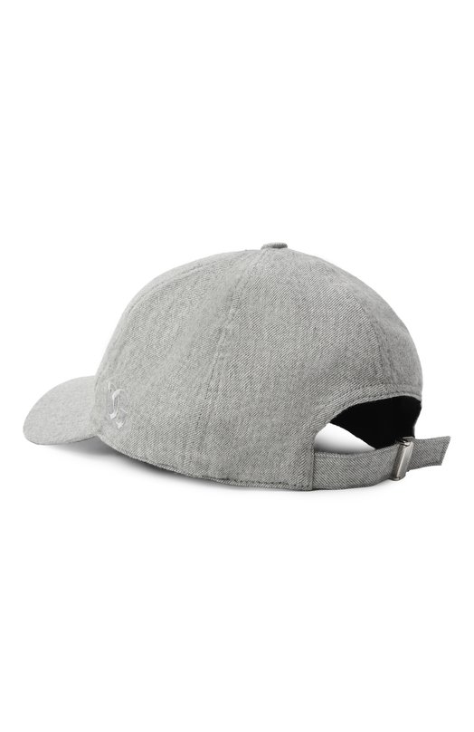 Хлопковая бейсболка Dolce & Gabbana GH886Z/FU5YA Серый  GH886Z/FU5YA Фото 2