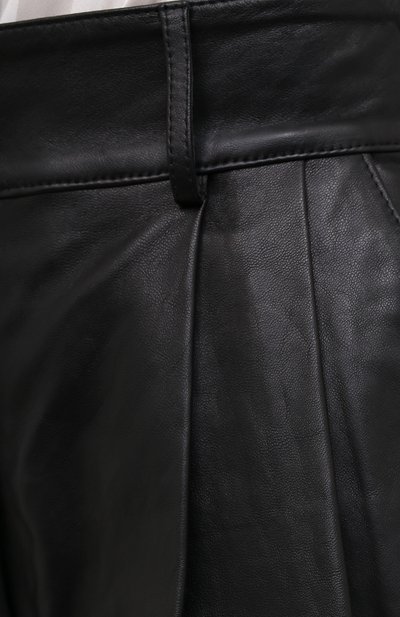 Кожаные шорты DOLCE & GABBANA черного цвета по цене 151500 руб., арт. FTBYSL/HULJ7, фото 5 Кожаные шорты DOLCE & GABBANA, арт. FTBYSL/HULJ7, фото 5
