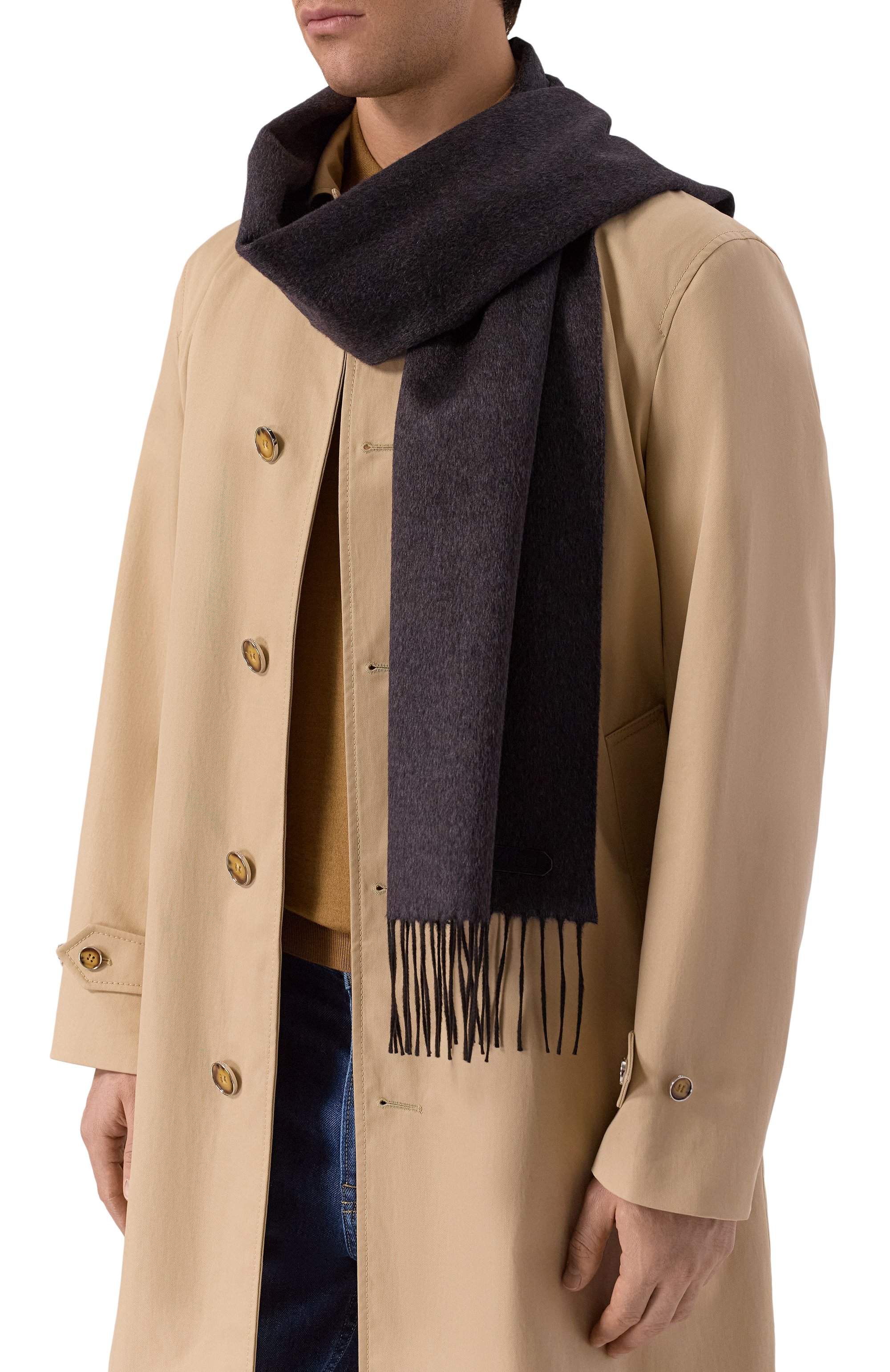 Шарф из шелка и кашемира ZILLI, арт. SSIR00M0236VZI0C0, фото 2