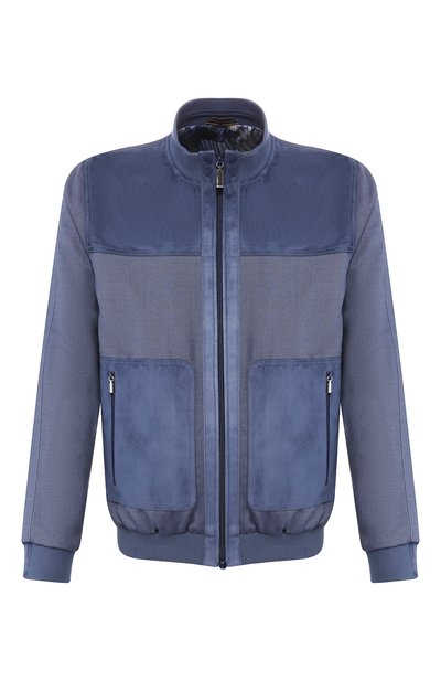 Мужской комбинированный бомбер ZILLI, арт. MAT-HYK0N-30035/0001