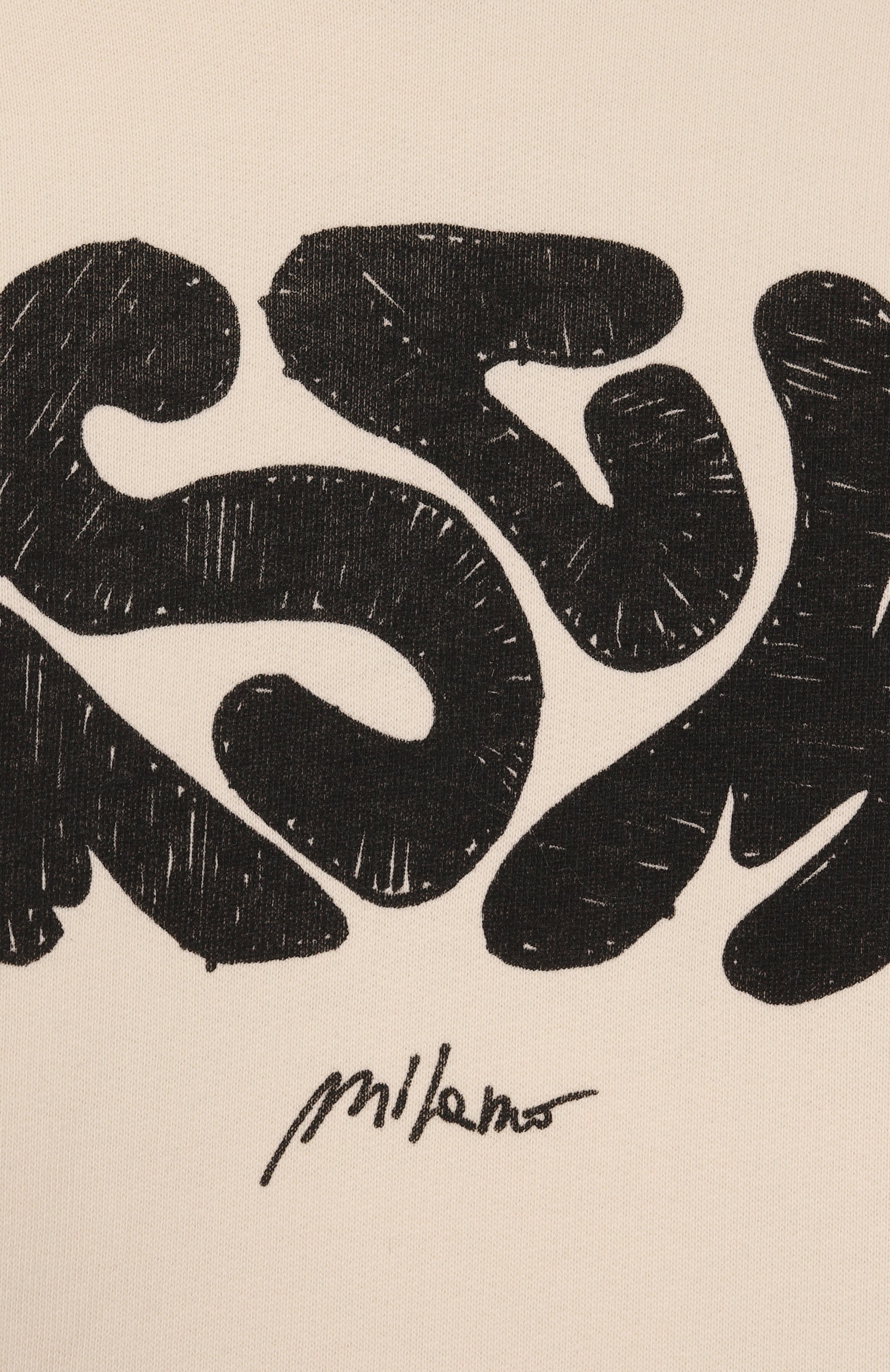 Хлопковое худи MSGM KIDS кремового цвета по цене 12600 руб., арт. F5MSJBHS211, фото 3 Хлопковое худи MSGM KIDS, арт. F5MSJBHS211, фото 3