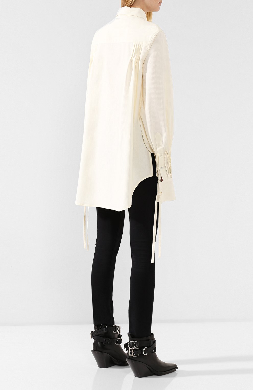 Хлопковая блузка ANN DEMEULEMEESTER, арт. 1902-2002-P-127-005, фото 4