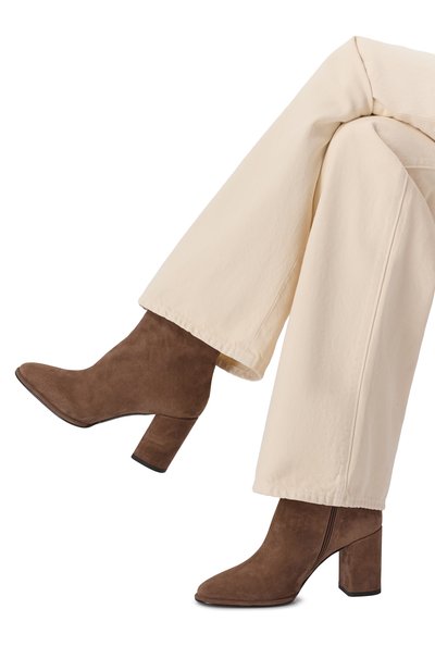 Замшевые ботильоны elsa 80 LE SILLA, арт. 7071R080RDPPP0W, фото 3