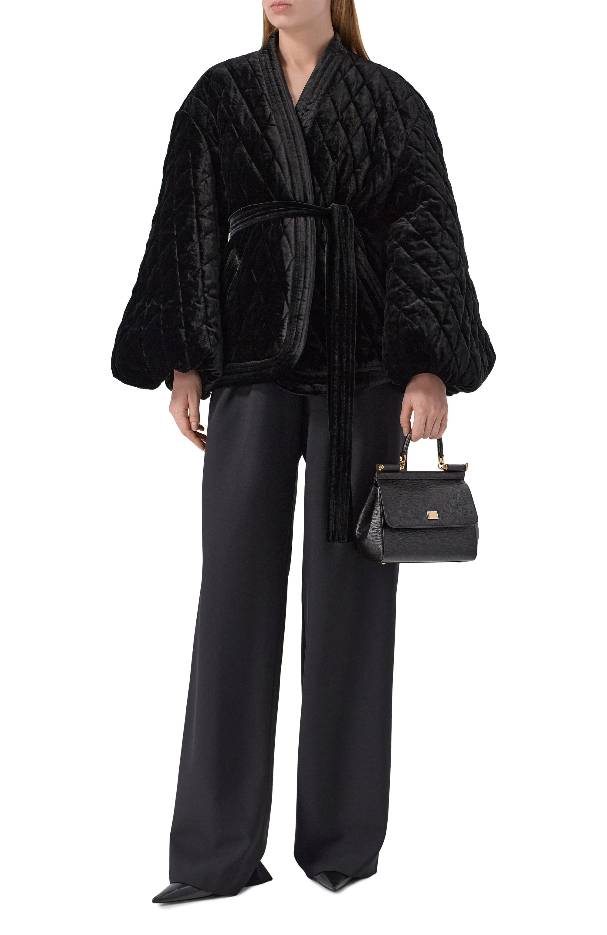 Бархатная куртка AKHMADULLINA черного цвета по цене 189900 руб., арт. 1226.2JT620/V713, фото 2 Бархатная куртка AKHMADULLINA, арт. 1226.2JT620/V713, фото 2