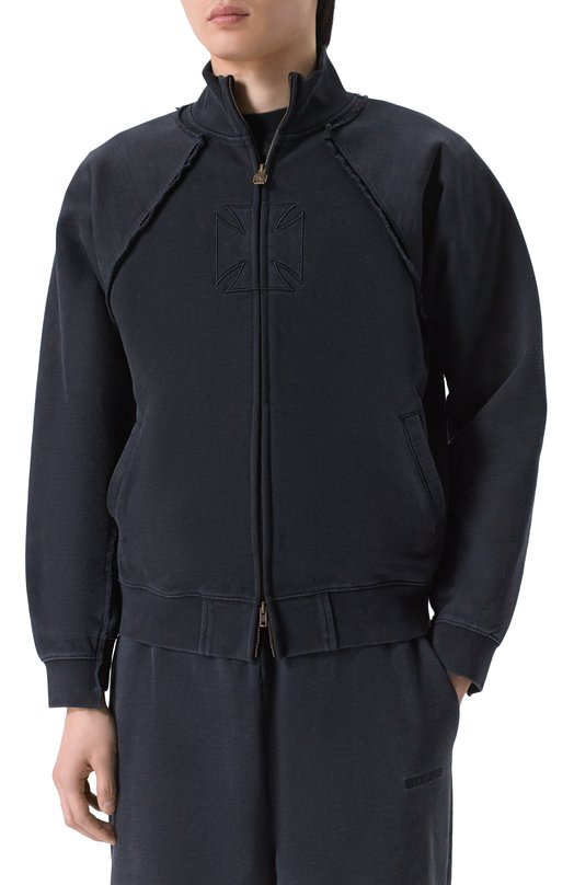 Хлопковая толстовка VETEMENTS ME76ZU153B/1302 M0LLET0N Чёрный  ME76ZU153B/1302 M0LLET0N Фото 3