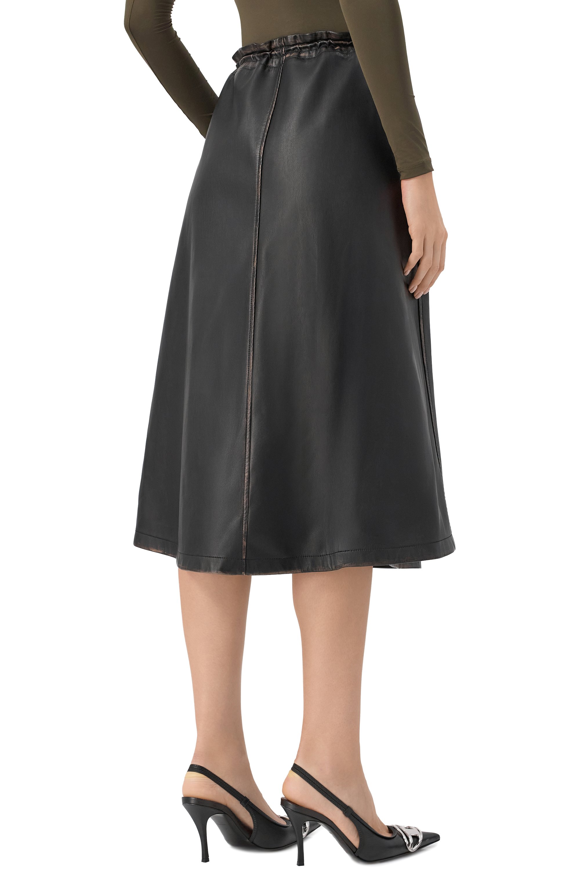 Юбка из экокожи DIESEL, арт. A18387/0LHBE, фото 4