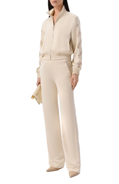 Брюки OFF-WHITE кремового цвета по цене 99500 руб., арт. 2FH00650B, фото 2 Брюки OFF-WHITE, арт. 2FH00650B, фото 2