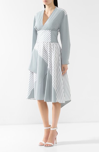 Хлопковое платье OFF-WHITE, арт. 0WDB123R19A550749943, фото 3