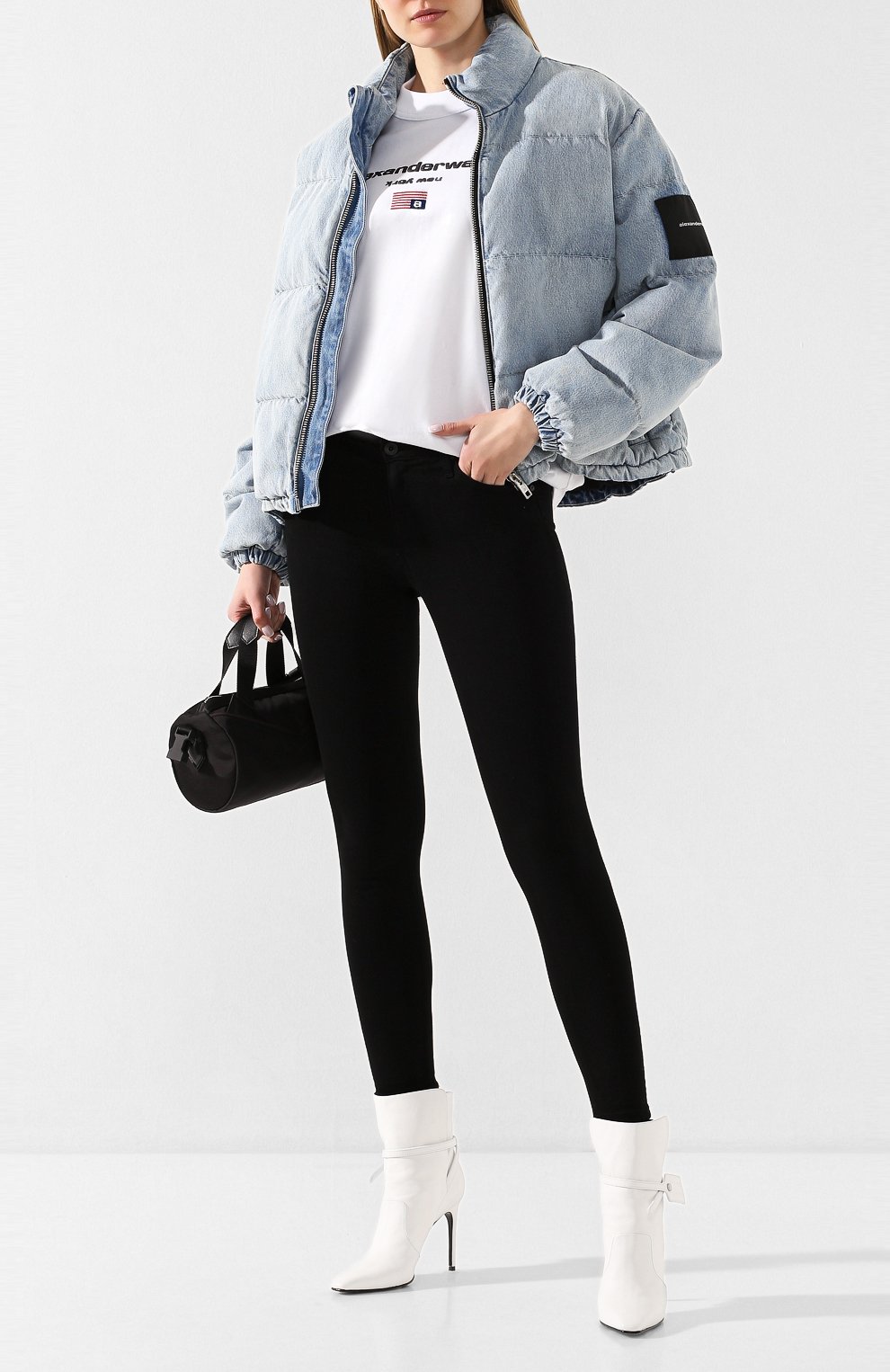 Хлопковый пуховик ALEXANDER WANG, арт. 4D992328DL, фото 2