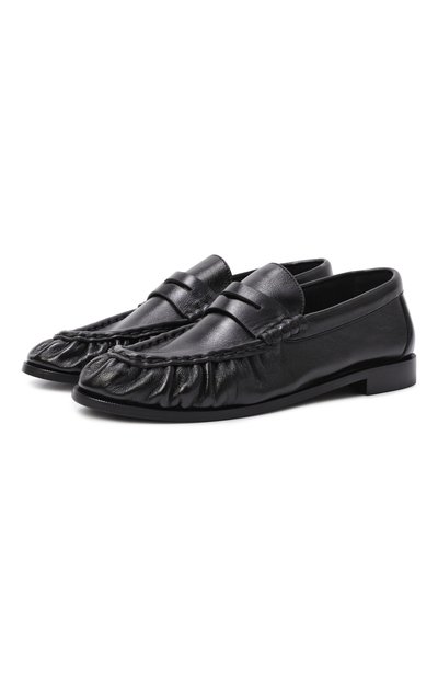 Женские кожаные пенни-лоферы le loafer SAINT LAURENT, арт. 818908/AA00K