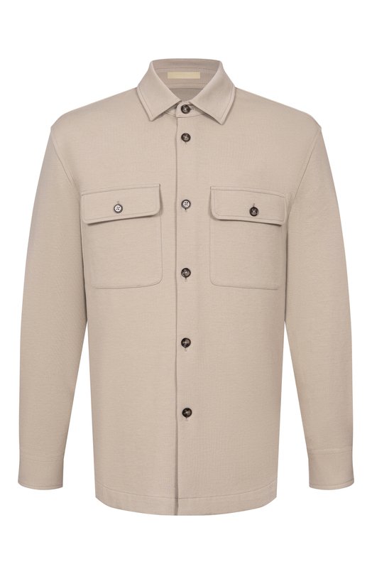 Хлопковая рубашка 12 STOREEZ 136580 Бежевый 136580