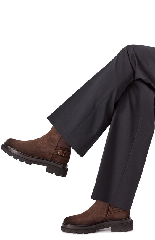 Замшевые ботинки Santoni WTEG71104G0MTHI0 Коричневый  WTEG71104G0MTHI0 Фото 3