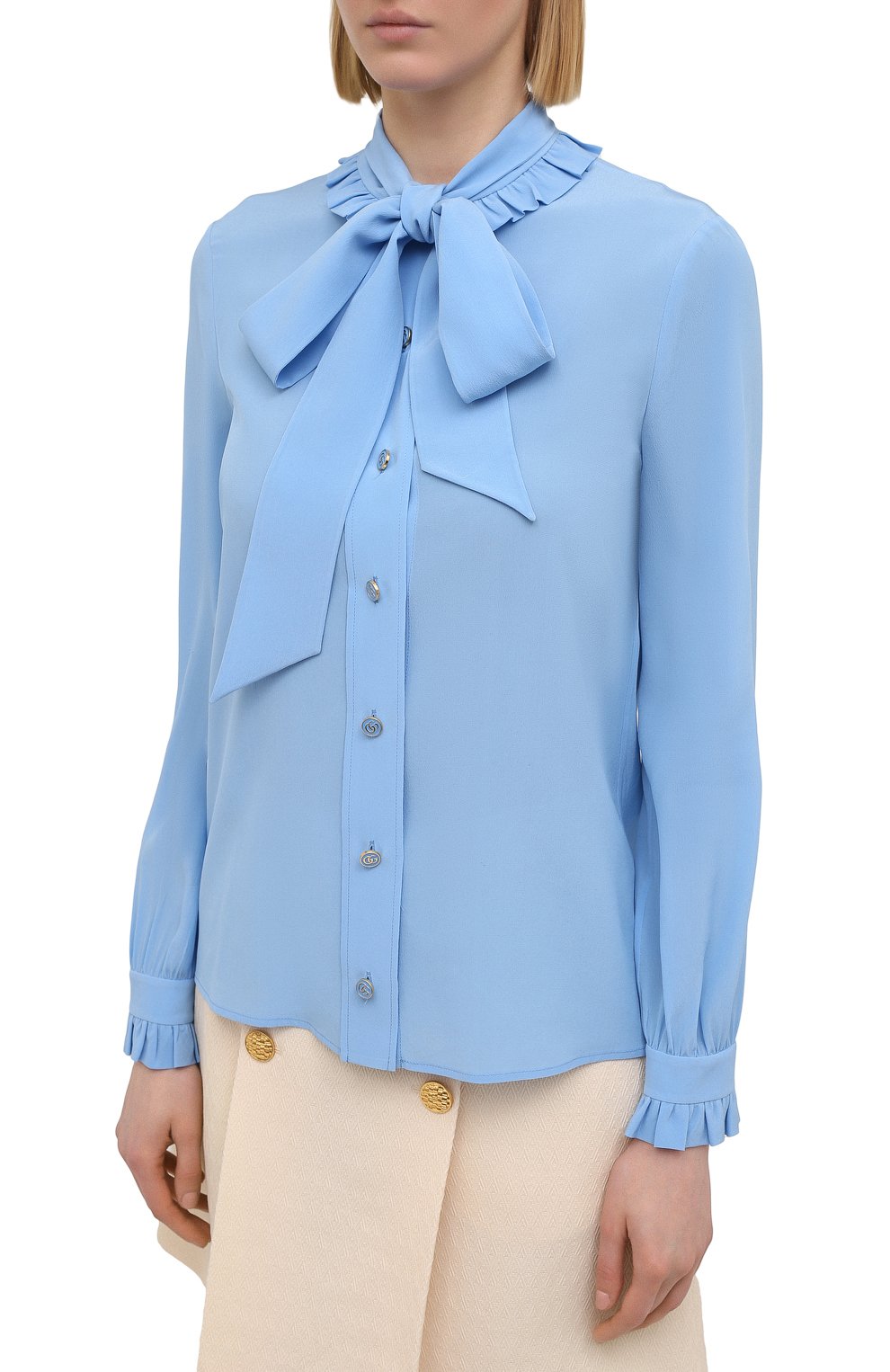 Шелковая блузка GUCCI, арт. 643272/ZAA0G, фото 3