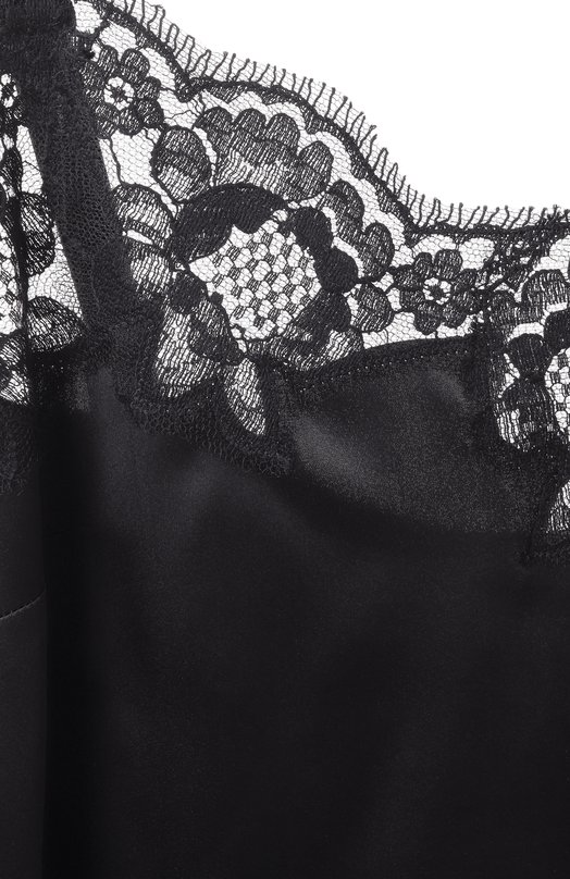 Топ из шелка и хлопка Dolce & Gabbana 07A00T/0N013 Чёрный  07A00T/0N013 Фото 6
