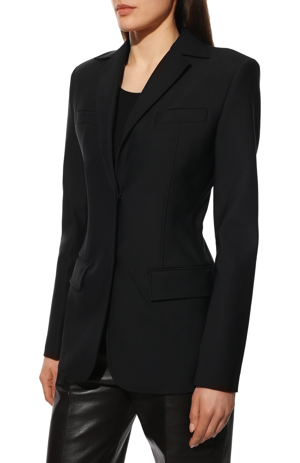 Жакет ALEXANDER WANG черного цвета по цене 99150 руб., арт. 1CC1222321, фото 3 Жакет ALEXANDER WANG, арт. 1CC1222321, фото 3