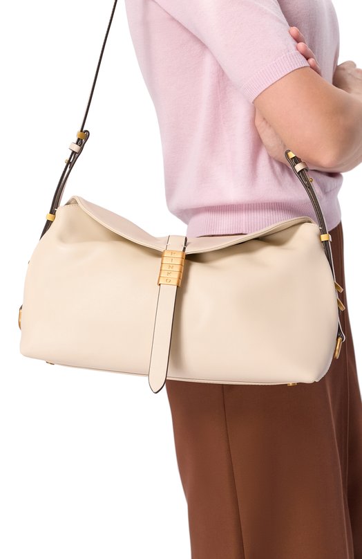 Сумка Saddle medium Pinko 105049/A1ZX Кремовый  105049/A1ZX Фото 2