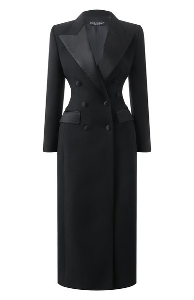 Женское пальто из шерсти и шелка DOLCE & GABBANA, арт. F0W2FT/FU272