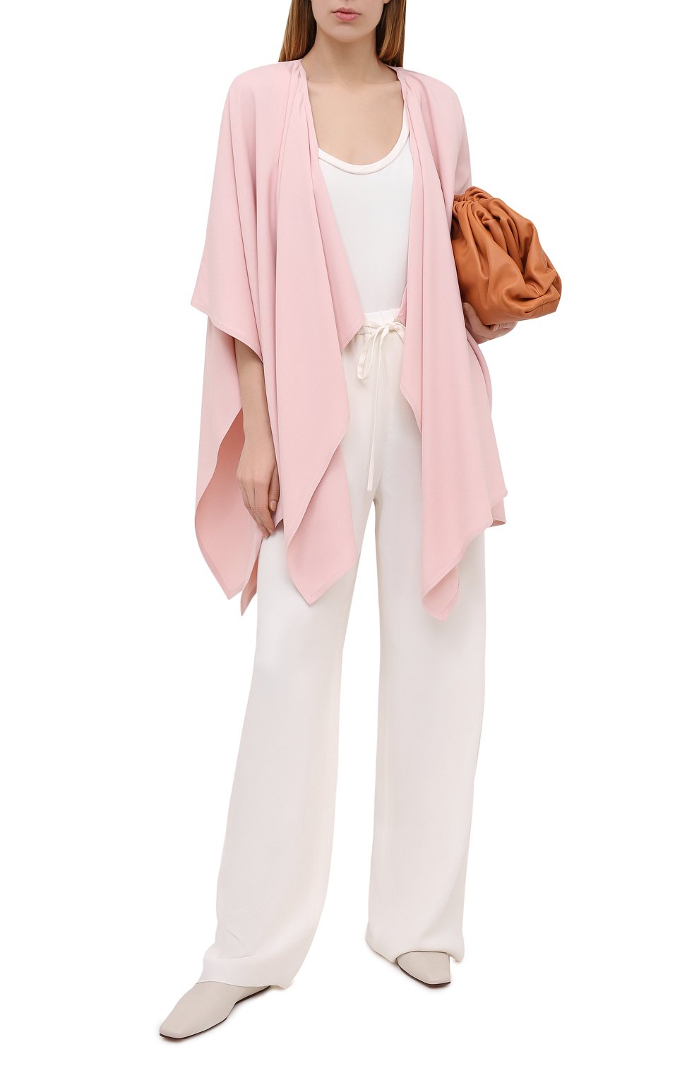 Накидка VALENTINO розового цвета по цене 134000 руб., арт. VB3CG22065C, фото 2 Накидка VALENTINO, арт. VB3CG22065C, фото 2