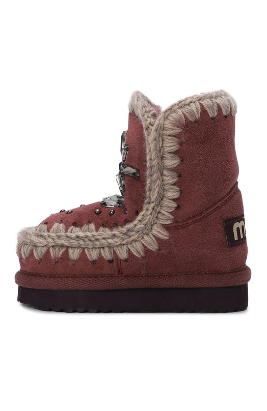 Замшевые сапоги Mou Розовый, фото 2