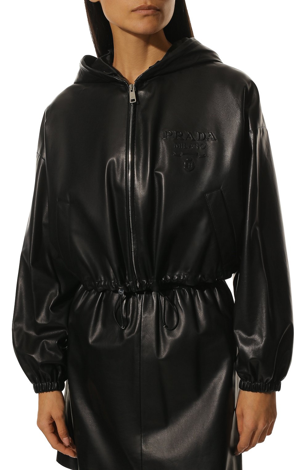 Кожаная куртка PRADA, арт. 58A102-08P-F0002, фото 3