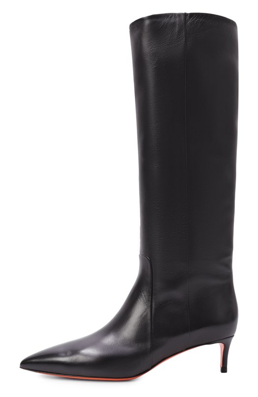 Кожаные сапоги Santoni WSLG71756HI2NHPE Чёрный  WSLG71756HI2NHPE Фото 4